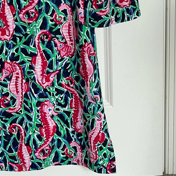 Talbots Seahorse Flounce Sleeve Cover-Up/Multicolor 29714 - Picture 6 of 14